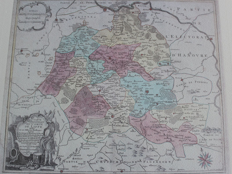 historische Karte, Betriebshilfsdienst und Maschinenring Ravensberg-Lippe