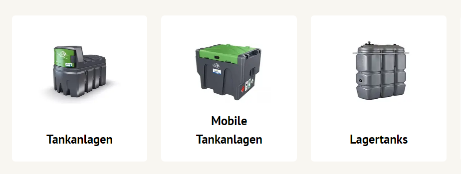 Tankanlagen Auswahl